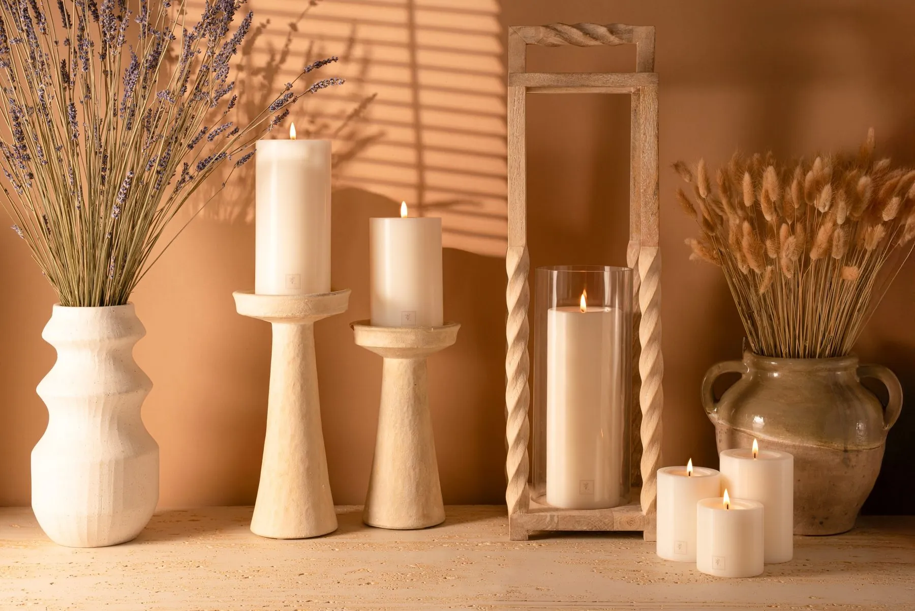 Lilianfeld candles in a warm lifestyle setting