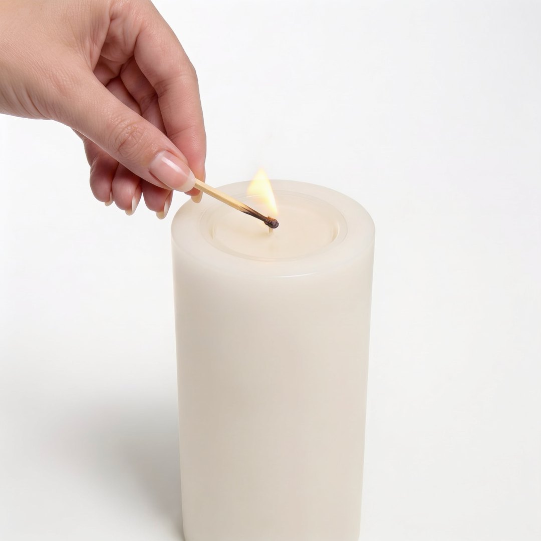 Lighting the pod with a match