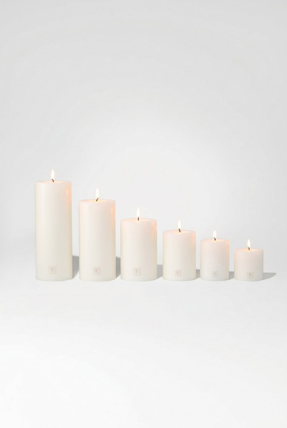 All six Lilianfeld holder sizes lit
